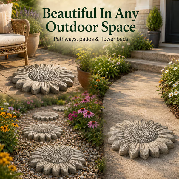 🌻 Reusable Sunflower Stepping Stone Mold (📦Buy 3 & Get Free Shipping)