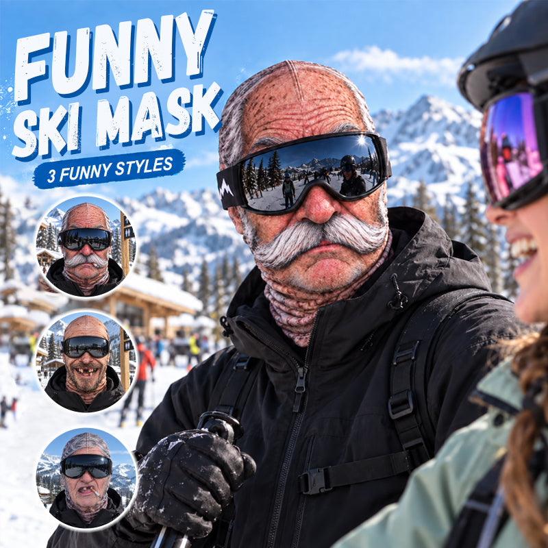 😂 Realistisk skimaske – Latter på skibakken