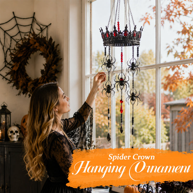 🕷️ Spider Crown Hanging Ornament