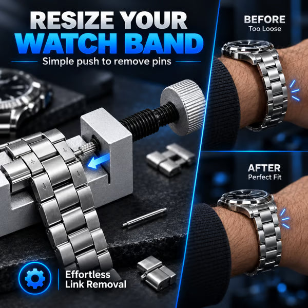 🔧 151‑Piece Professional Watch Repair Kit – Complete Home Tool Set For Battery Swap & Strap Resizing