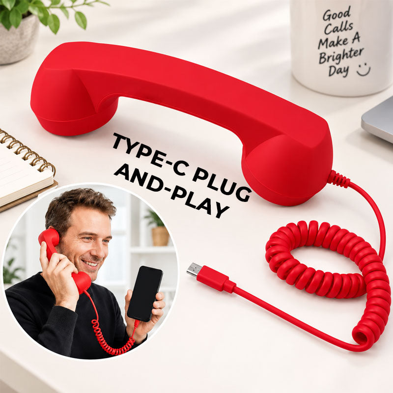 Retro telefonrør for Type-C-mobiler