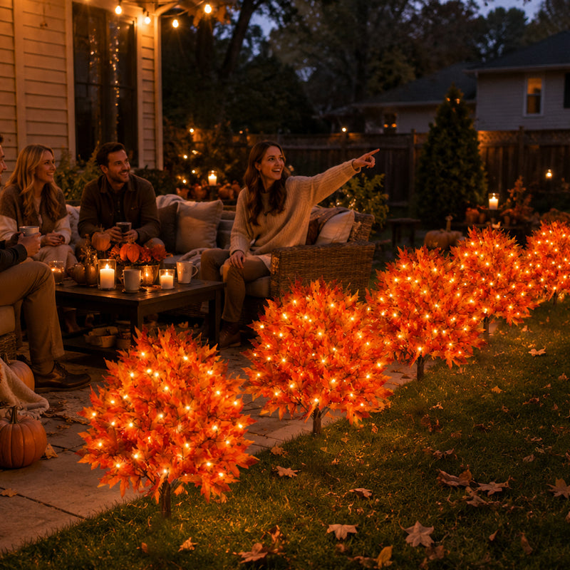 🍂Light-Up Autumn Maple Tree – LED Fall Tree Ornament