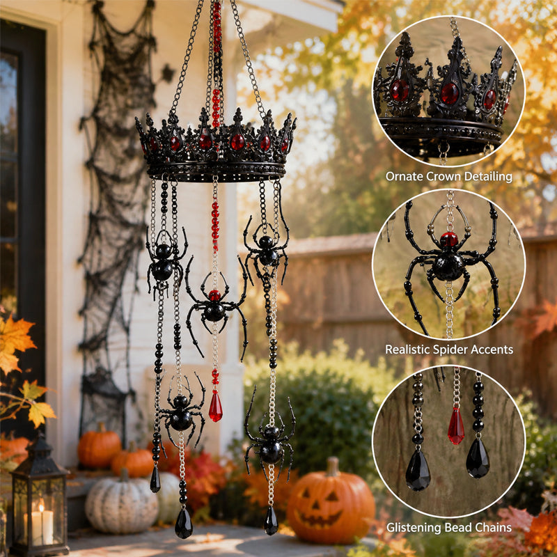🕷️ Spider Crown Hanging Ornament