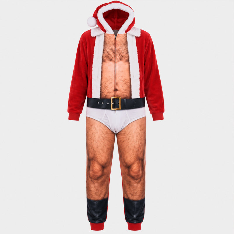 🎅 Playful Santa Dress‑Up, Eye‑Catching Holiday Costume Perfect For Group Photos & Gatherings