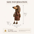 🏡 Vintage juledekorasjon med dachshund til hyllekant