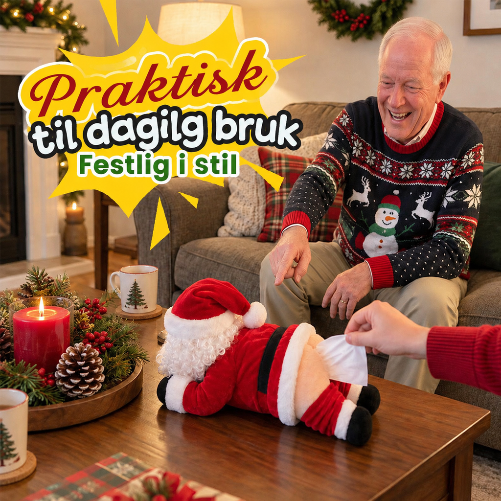 🎅 Morsom julemann rompe serviett holder – frekk julepynt som alle snakker om!